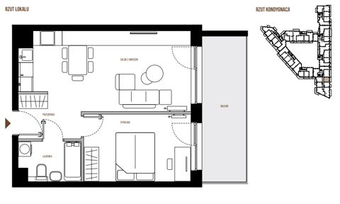 Plan 2 pok. 44m²