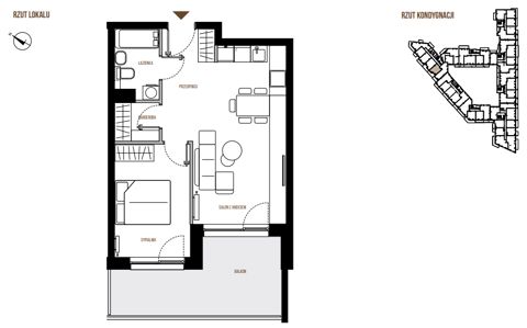 Plan 2 pok. 46m²