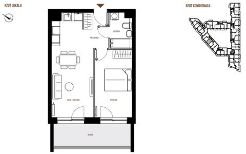 Plan 2 pok. 44m²