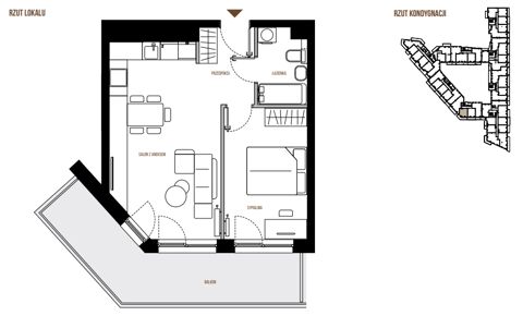 Plan 2 pok. 44m²