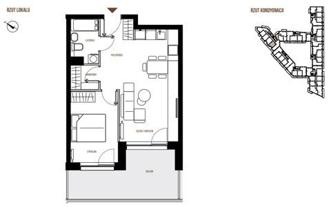 Plan 2 pok. 45m²