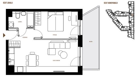 Plan 2 pok. 44m²