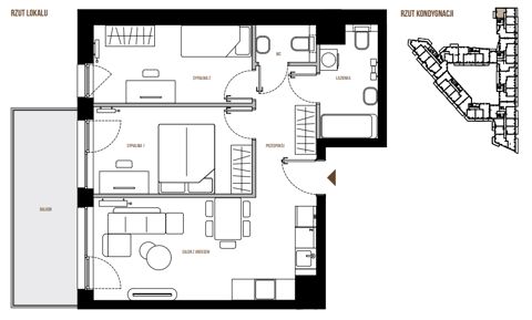 Plan 3 pok. 55m²