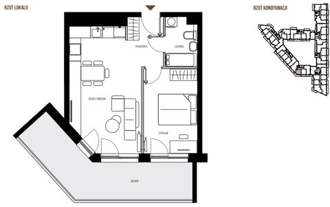 Plan 2 pok. 44m²