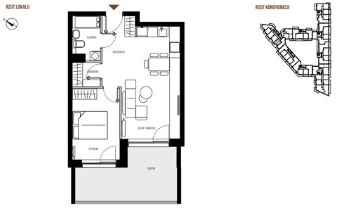 Plan 2 pok. 45m²