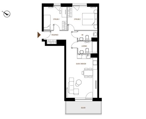 Plan 3 pok. 63m²