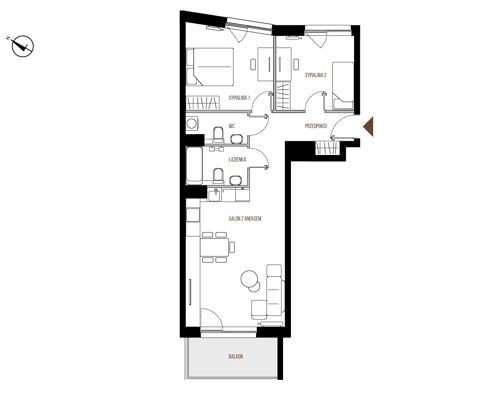 Plan 3 pok. 66m²