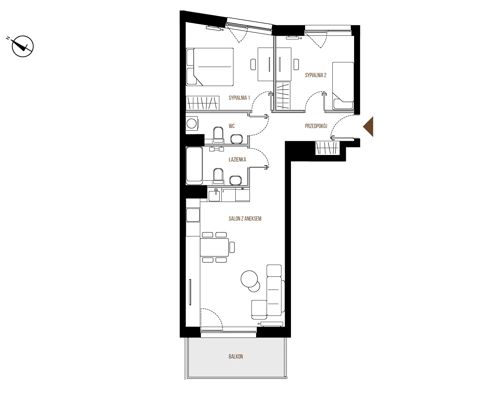 Plan 3 pok. 66m²