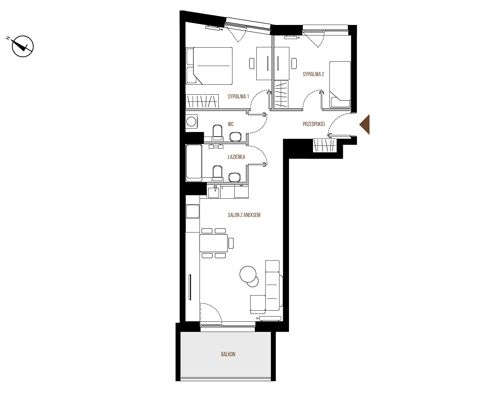 Plan 3 pok. 66m²