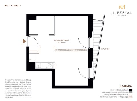 Plan 1 pok. 35m²