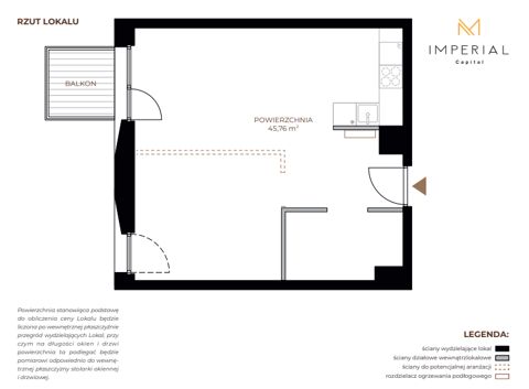 Plan 1 pok. 46m²