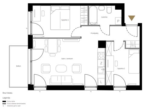 Plan 3 pok. 53m²