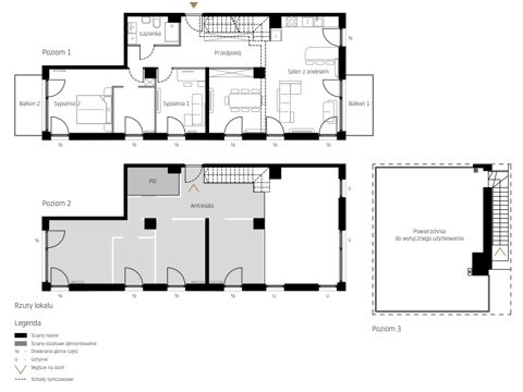Plan 3 pok. 90m²
