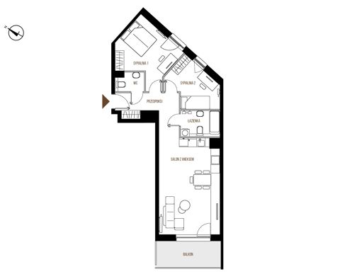 Plan 3 pok. 66m²