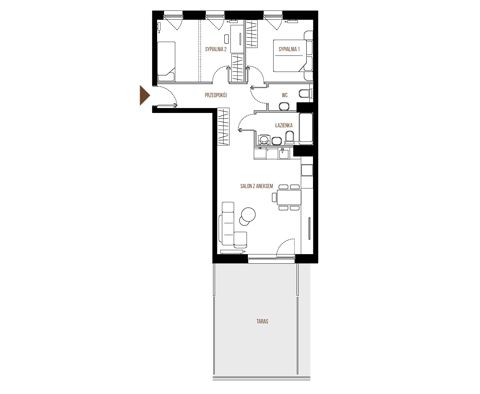Plan 3 pok. 68m²