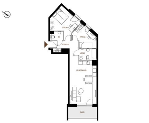 Plan 3 pok. 69m²