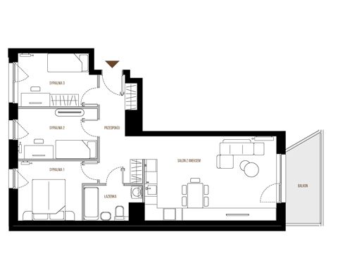 Plan 4 pok. 71m²