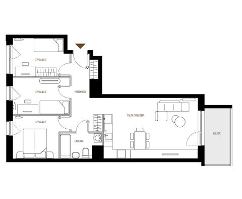 Plan 4 pok. 71m²