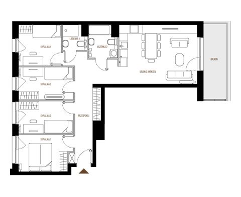 Plan 5 pok. 81m²