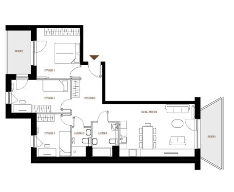Plan 4 pok. 84m²