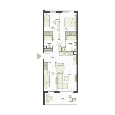 Plan 4 pok. 69m²