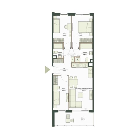 Plan 4 pok. 69m²