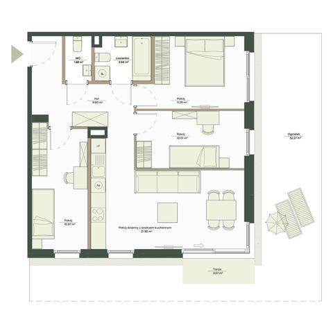 Plan 4 pok. 70m²