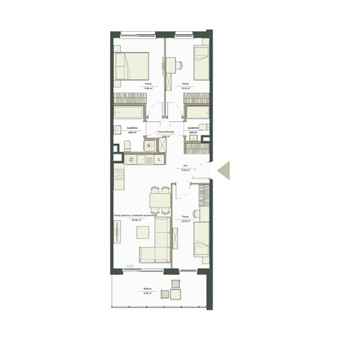 Plan 4 pok. 69m²