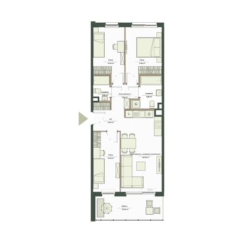 Plan 4 pok. 69m²