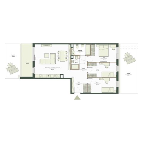 Plan 4 pok. 90m²
