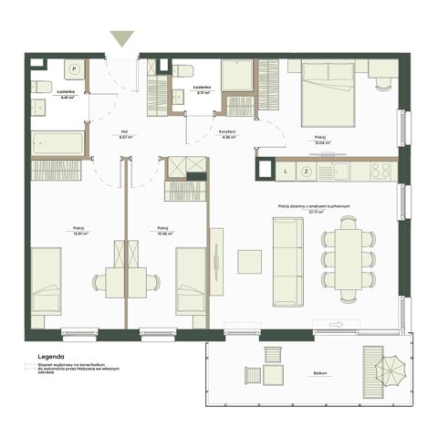 Plan 4 pok. 83m²