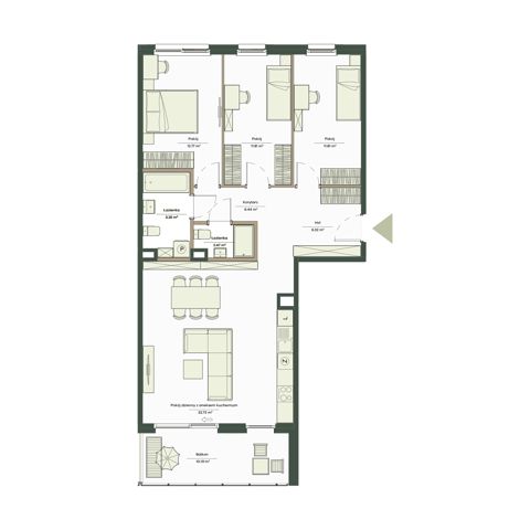 Plan 4 pok. 90m²