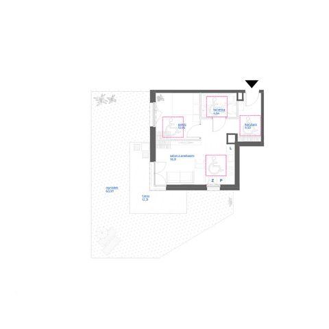 Plan 2 pok. 44m²