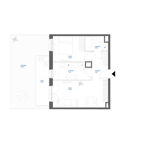 Plan 2 pok. 47m²