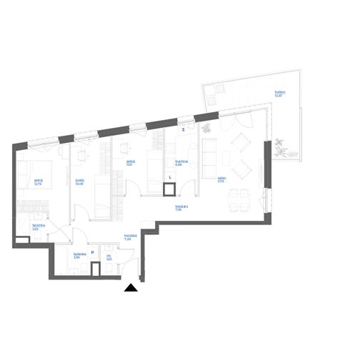 Plan 4 pok. 83m²