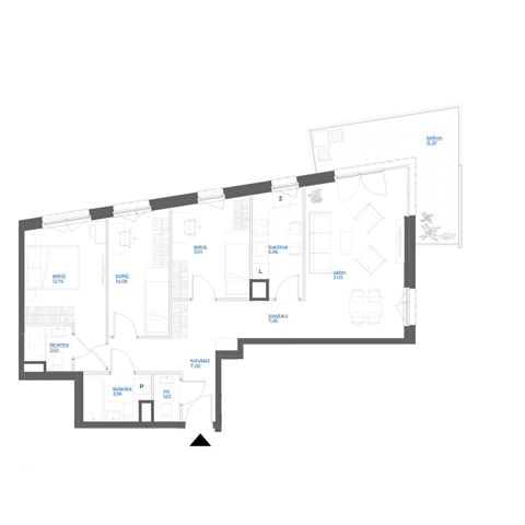 Plan 4 pok. 83m²