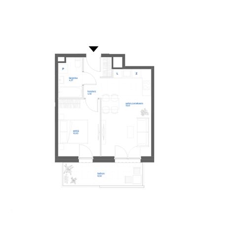 Plan 2 pok. 39m²