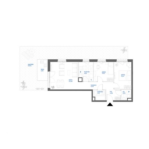 Plan 3 pok. 66m²