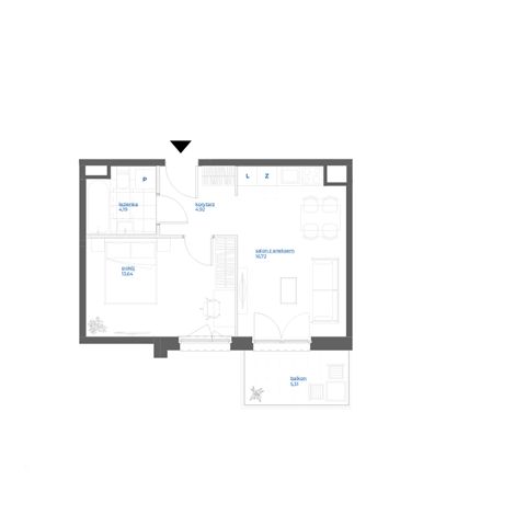 Plan 2 pok. 39m²