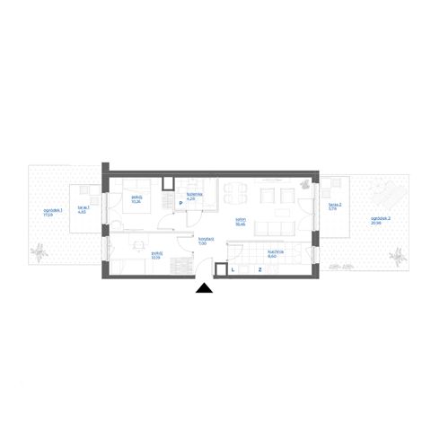 Plan 3 pok. 59m²
