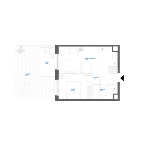 Plan 2 pok. 38m²