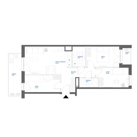 Plan 4 pok. 67m²