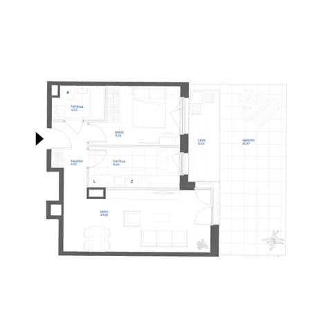 Plan 2 pok. 49m²