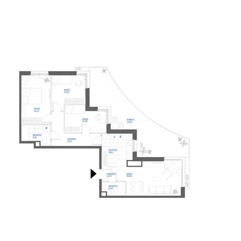 Plan 4 pok. 83m²