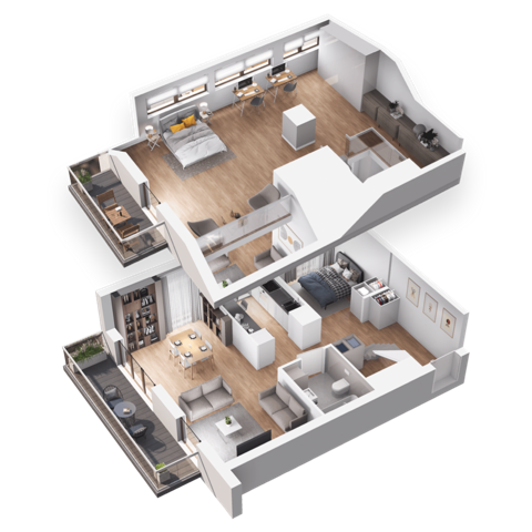 Plan 2 pok. 93m²