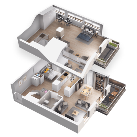Plan 2 pok. 93m²