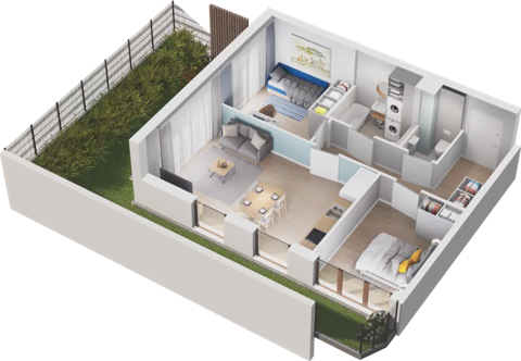 Plan 3 pok. 59m²