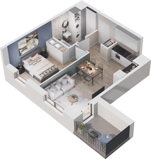 Plan 2 pok. 38m²
