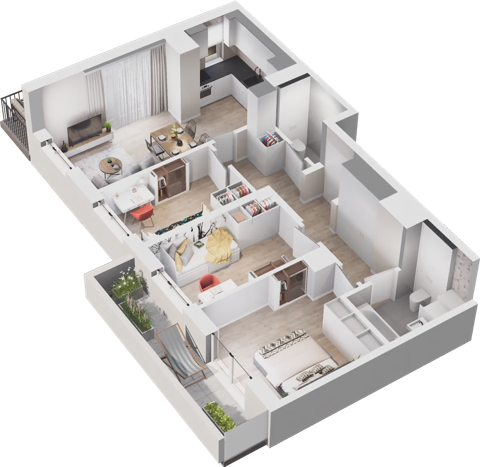 Plan 4 pok. 66m²