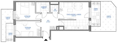 Plan 3 pok. 55m²